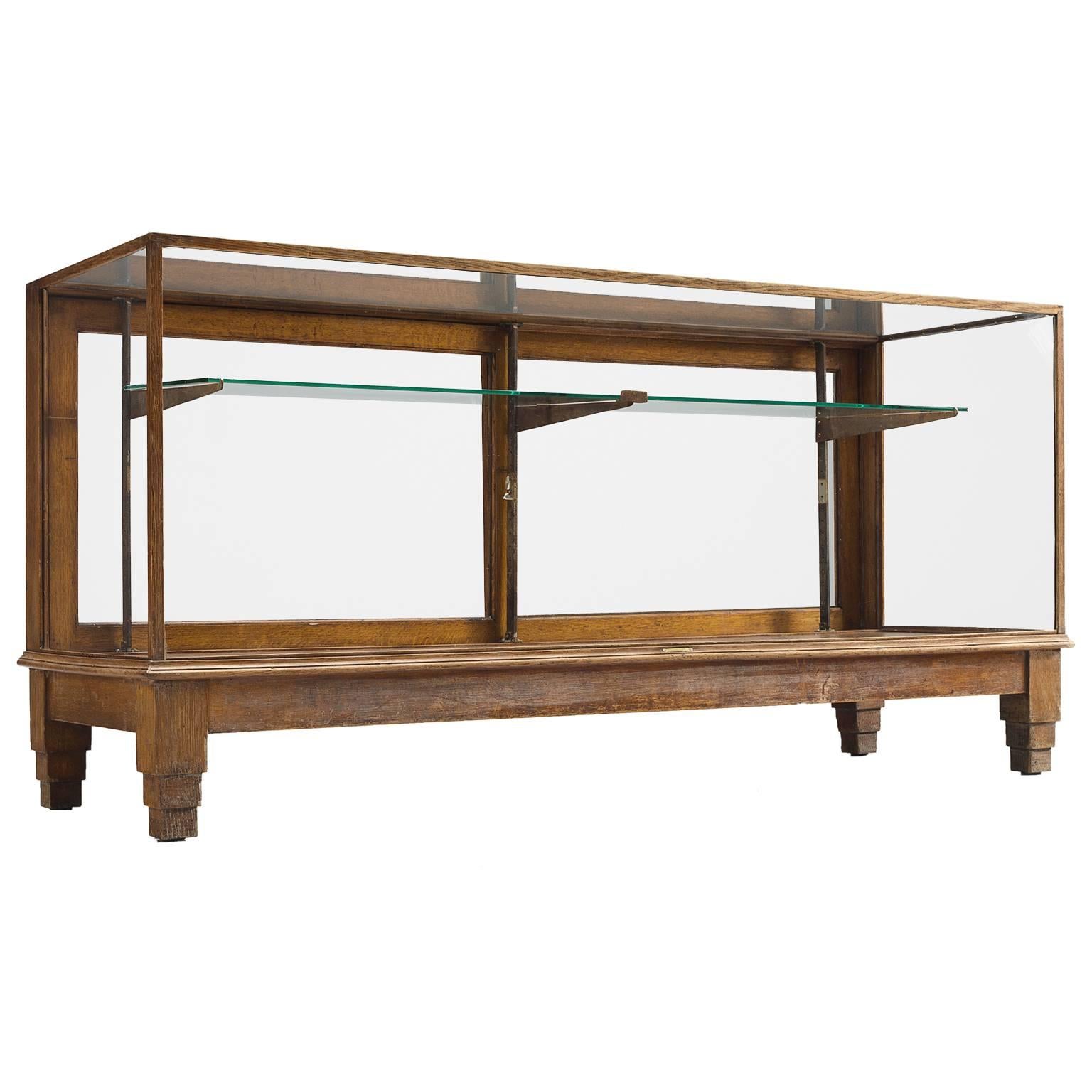 Showcase in Glass and Oak, circa 1940