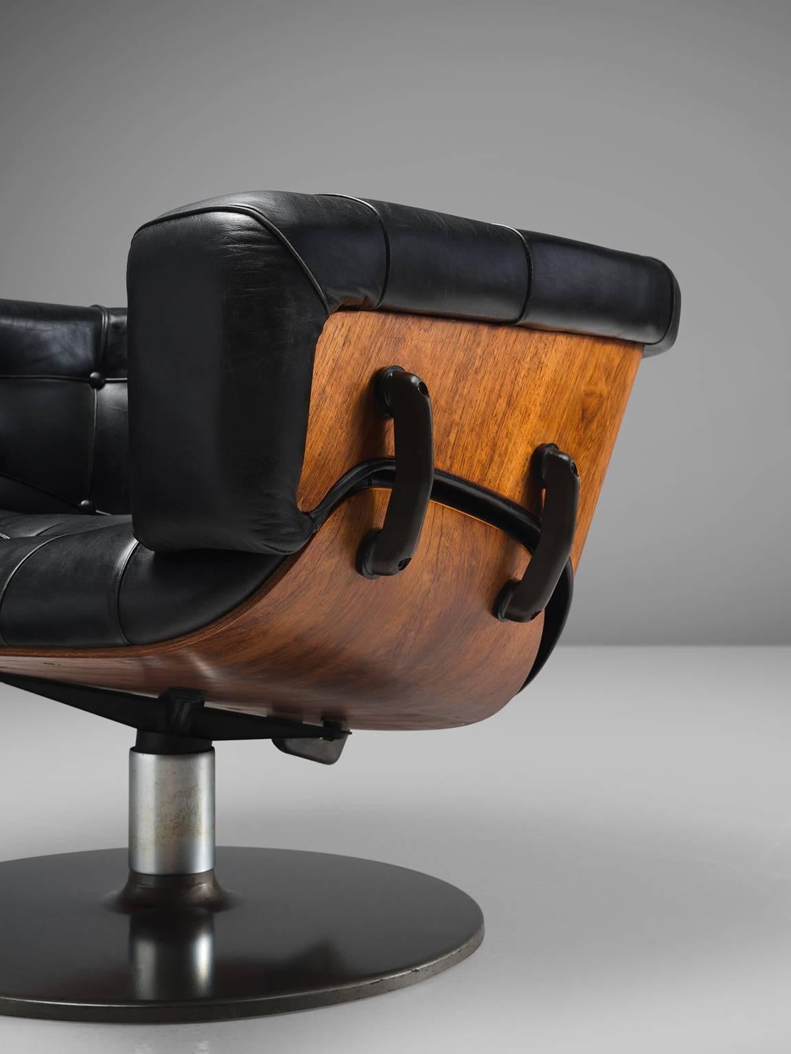 Martin Grierson 'London' Chairs in Leather and Rosewood 2