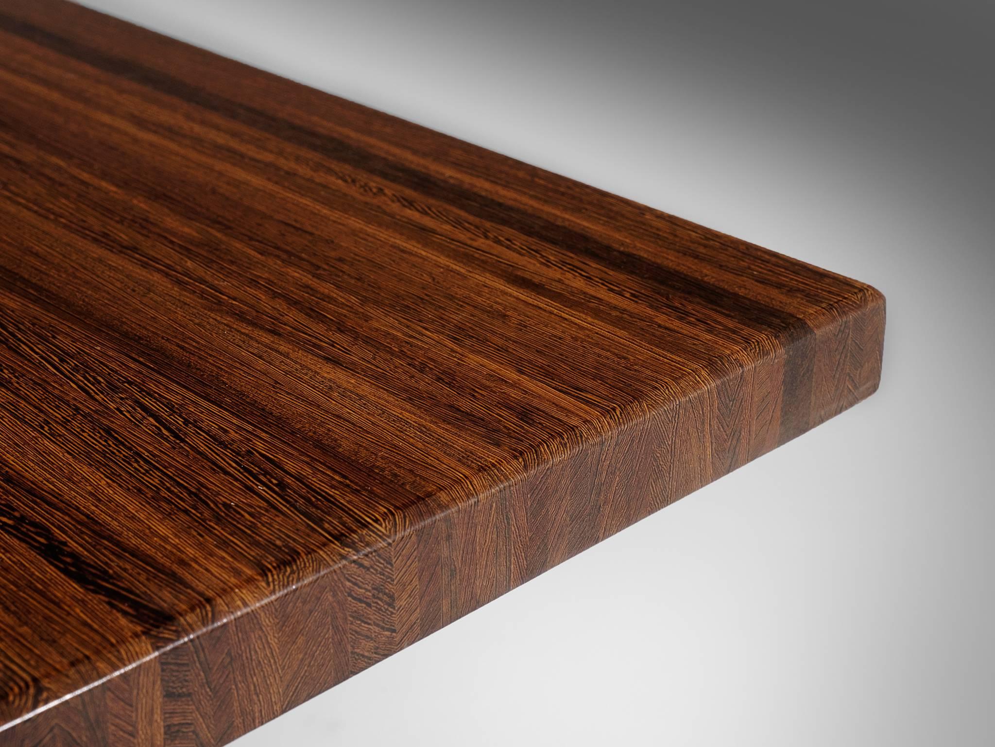 Jules Wabbes 'Tonneau' Table in Solid Wenge 2