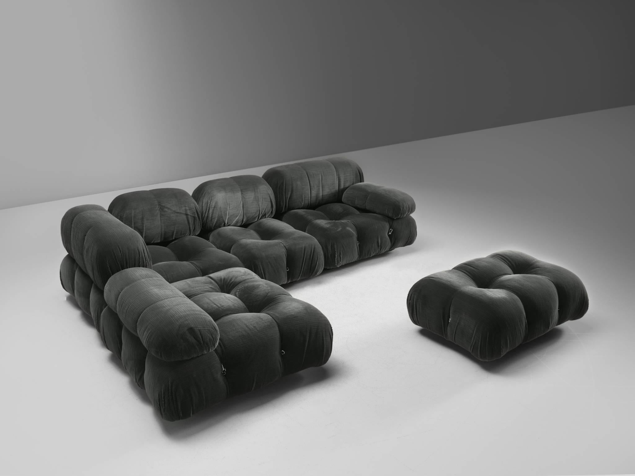 Post-Modern Mario Bellini Original Fabric 'Camaleonda' Modular Sofa