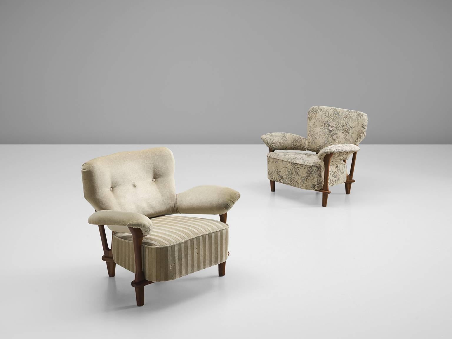 Mid-Century Modern Payment Part 2, Pair of Theo Ruth for Artifort 'Gentleman' Armchairs