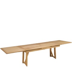 Large Guillerme & Chambron Extendable Dining Table in Oak
