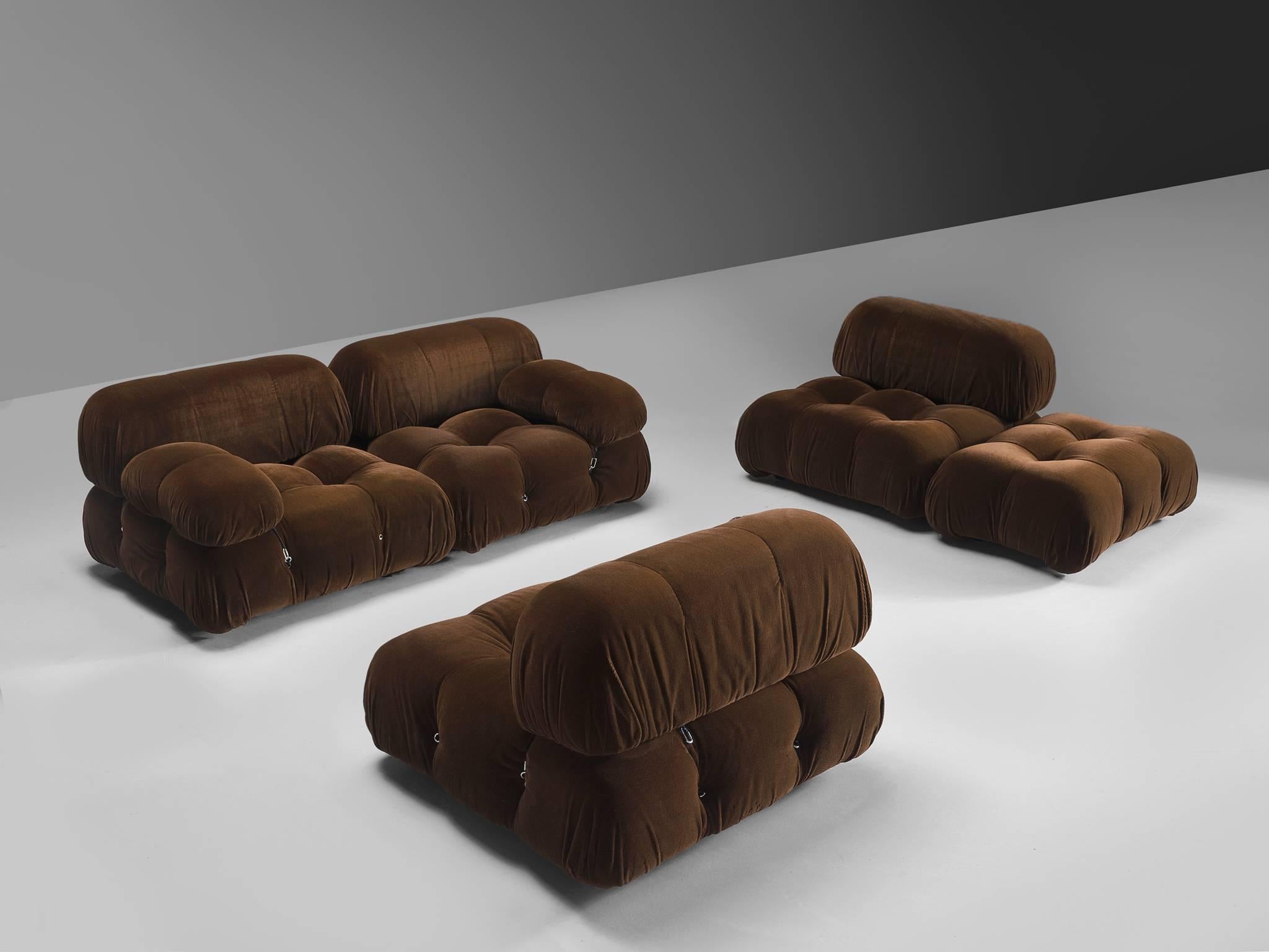 Post-Modern Mario Bellini Original Fabric 'Camaleonda' Modular Sofa