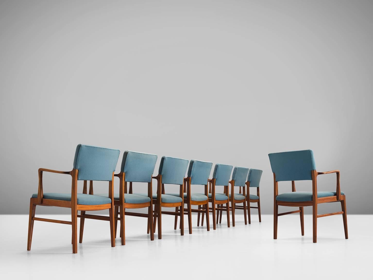 Scandinavian Modern Set of Scandinavian Dining Chairs in Teak