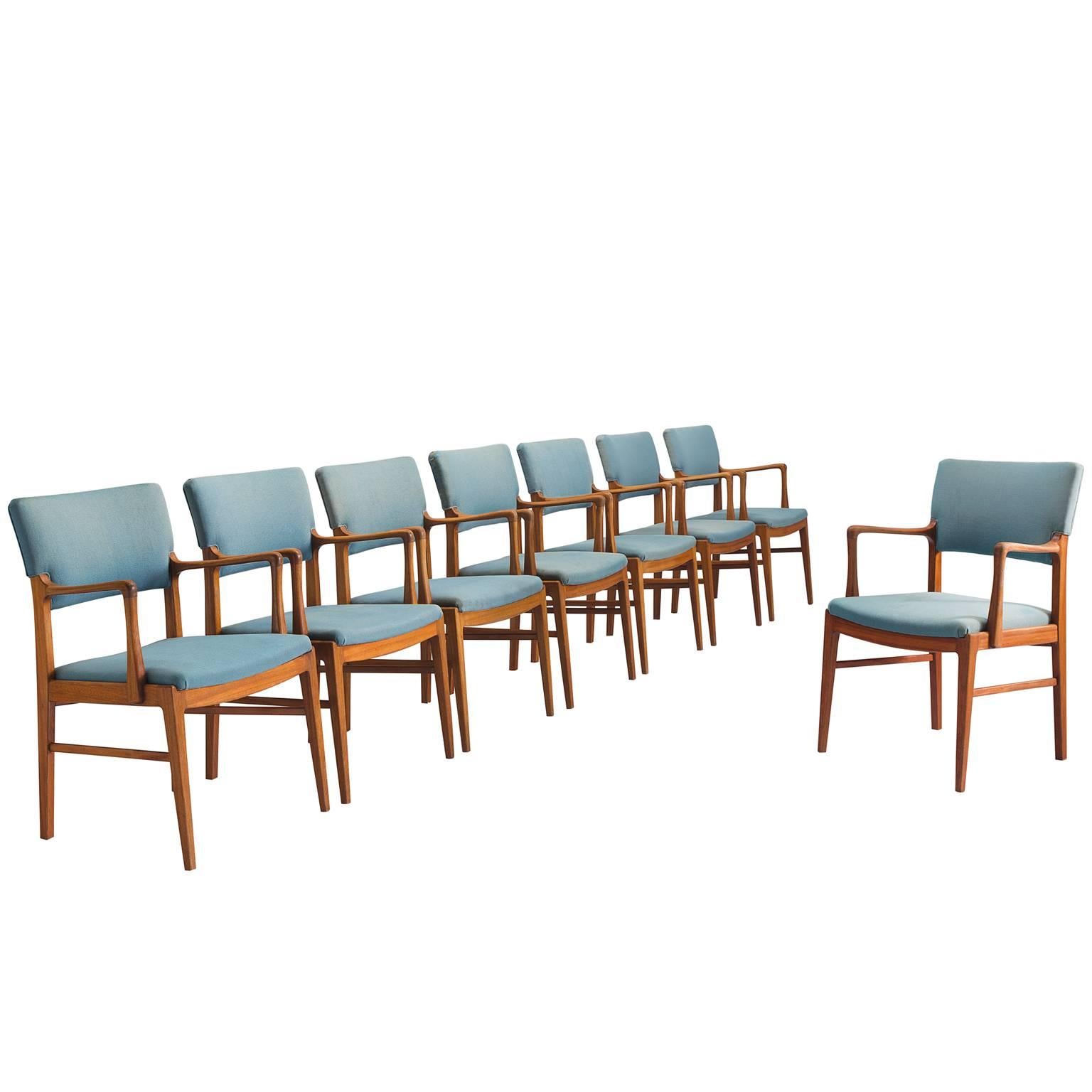 Set of Scandinavian Dining Chairs in Teak