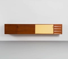 Jos de Mey Wall Mounted Teak Sideboard