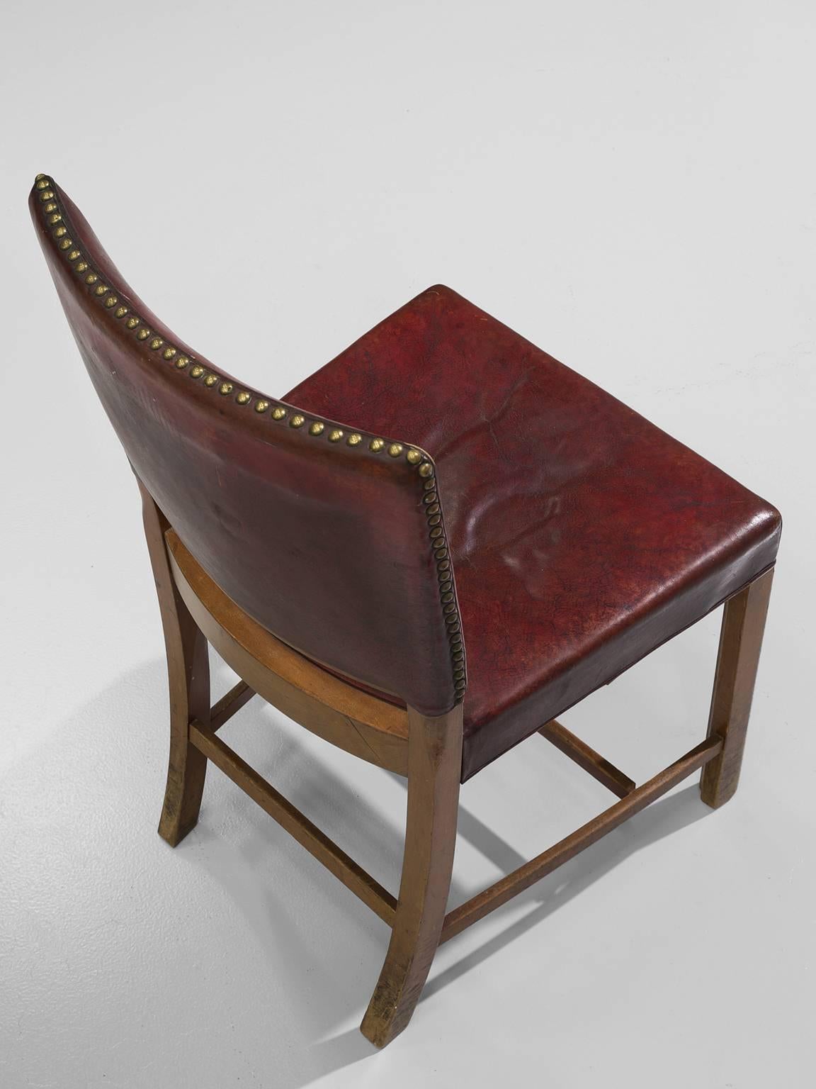 Scandinavian Modern Fritz Hansen Set of Ten Dining Chairs, circa 1940
