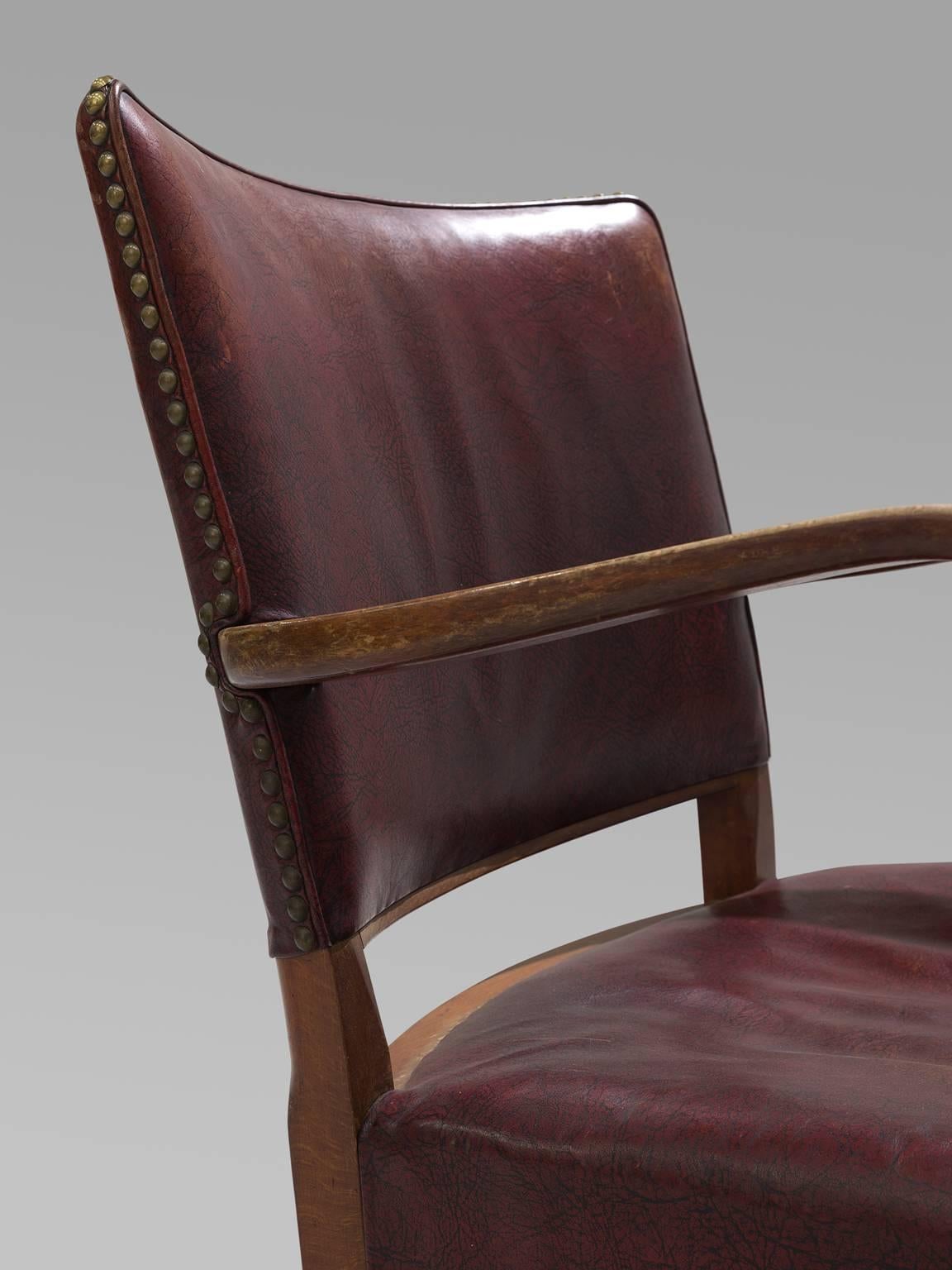 Fritz Hansen Set of Ten Dining Chairs, circa 1940 In Good Condition In Waalwijk, NL
