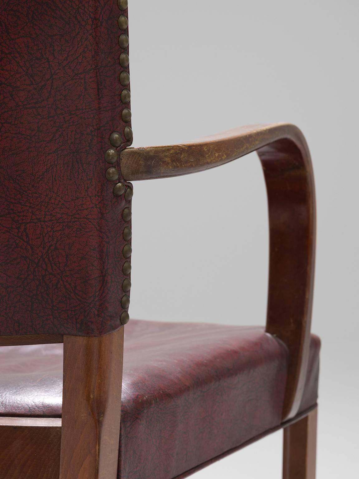 Mid-20th Century Fritz Hansen Set of Ten Dining Chairs, circa 1940