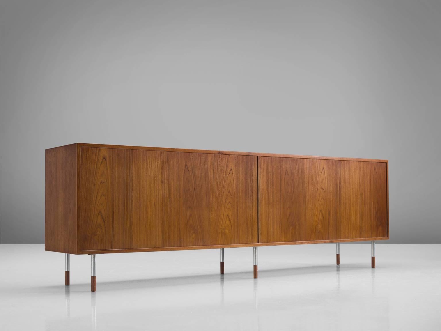 Mid-20th Century Arne Vodder 'Triennale' Teak Sideboard with Reversible Door