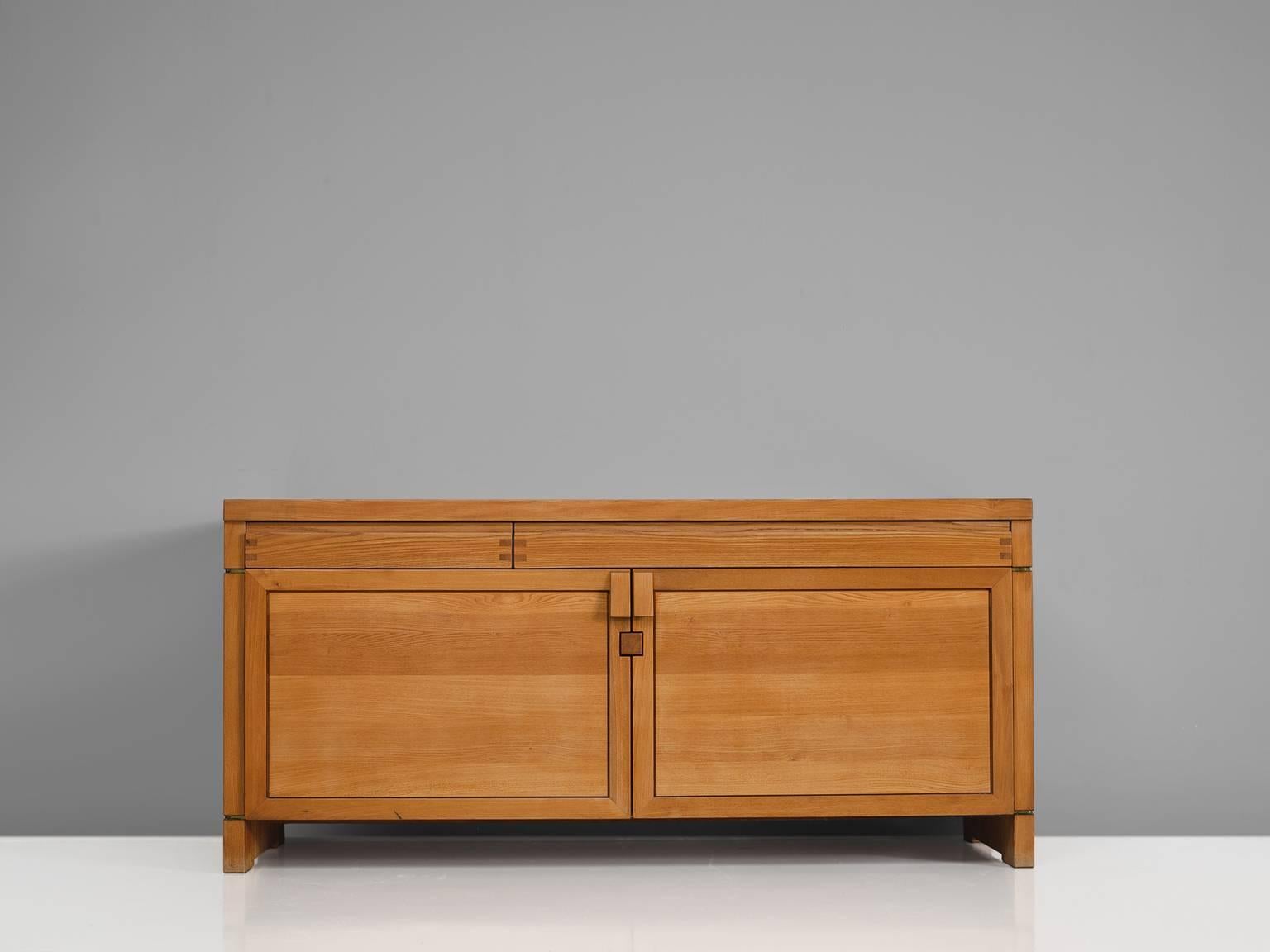 French Pierre Chapo Long Sideboard in Solid Elm