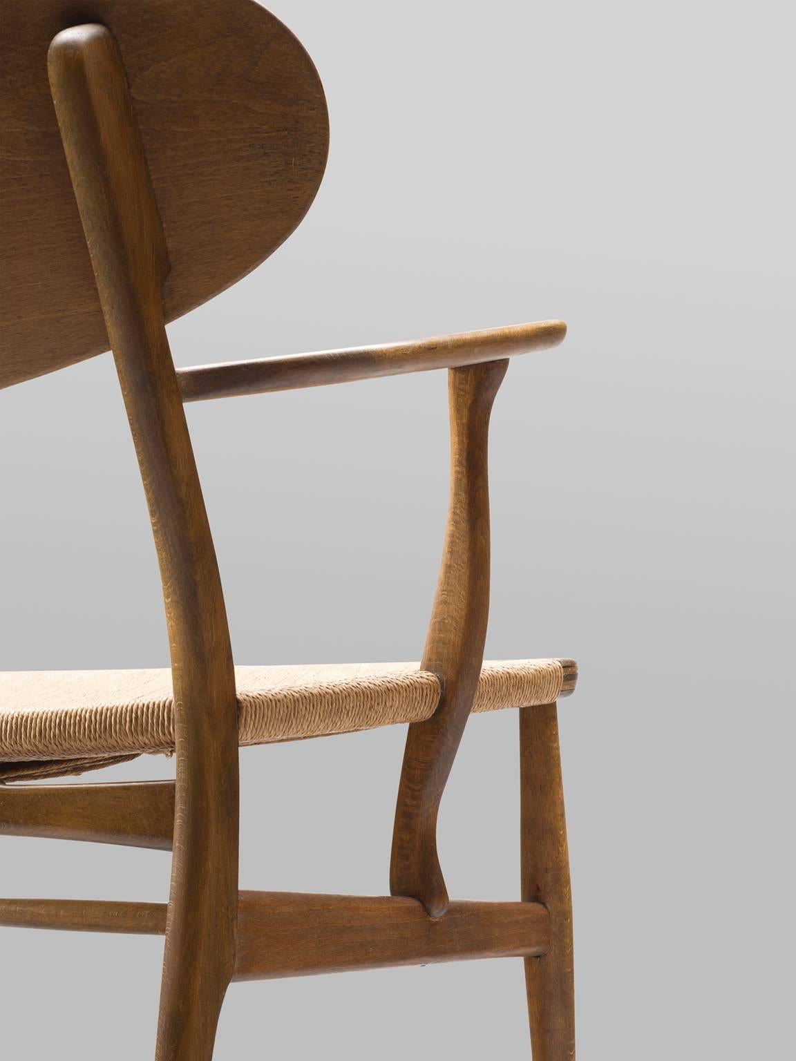 Scandinavian Modern Hans Wegner Ch22 Lounge Chair for Carl Hansen