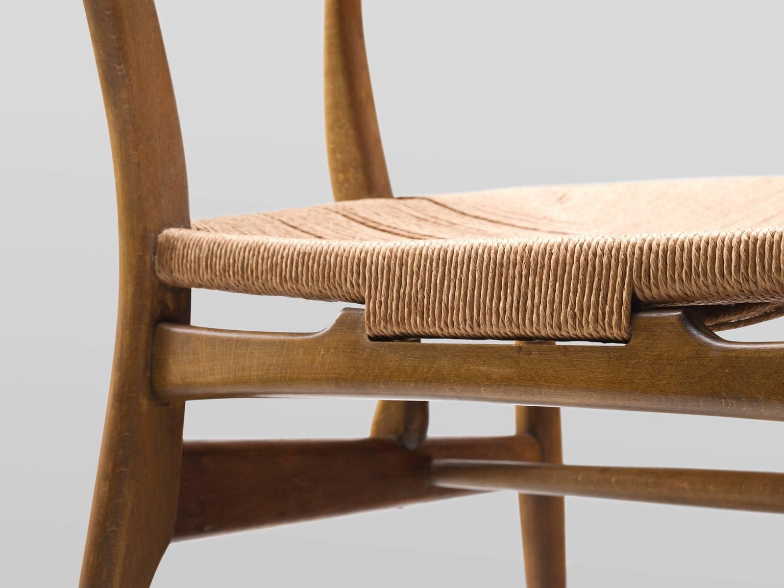 Stained Hans Wegner Ch22 Lounge Chair for Carl Hansen