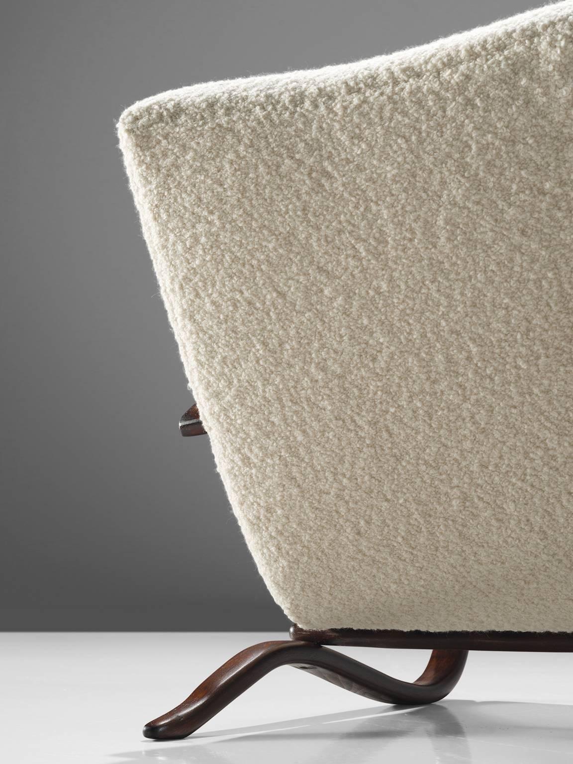 Fabric Customized Pierre Frey Halabala Lounge Chairs