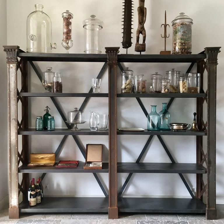 French Industrial Bookcase Or Shelves, French Industrial Shelving