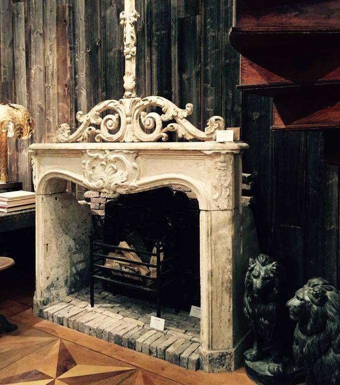 18th Century Fireplace With Rococo Ornaments At 1stdibs