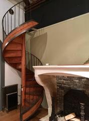 Early 20th Century Pine Spiral Staircase