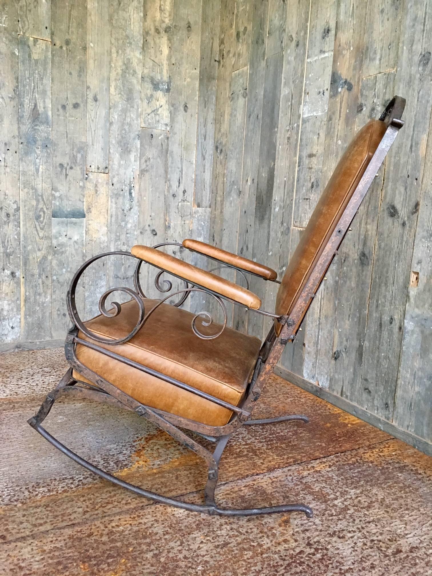 wrought iron rocking chair for sale