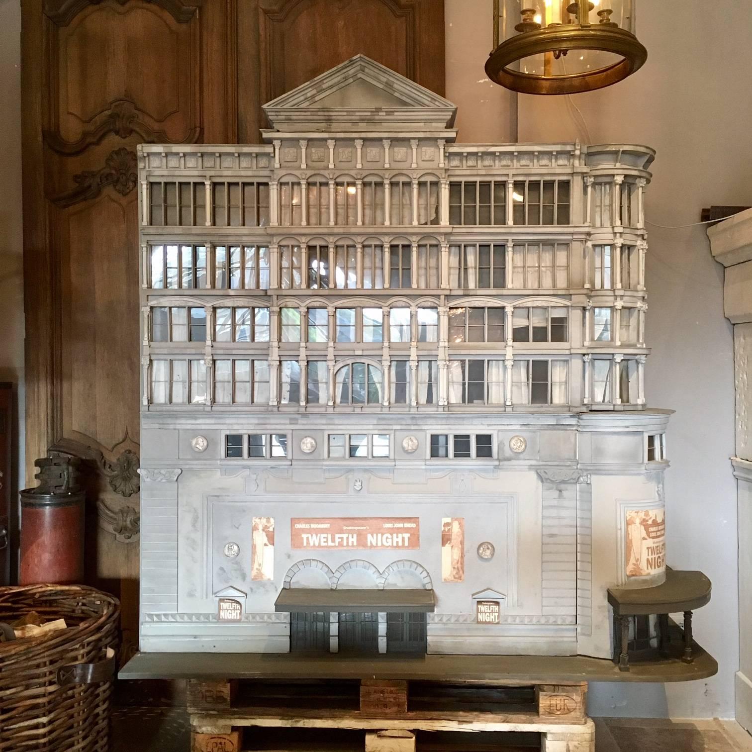 Belle Époque Beautiful Large 1980s Architectural Model of a Theatre