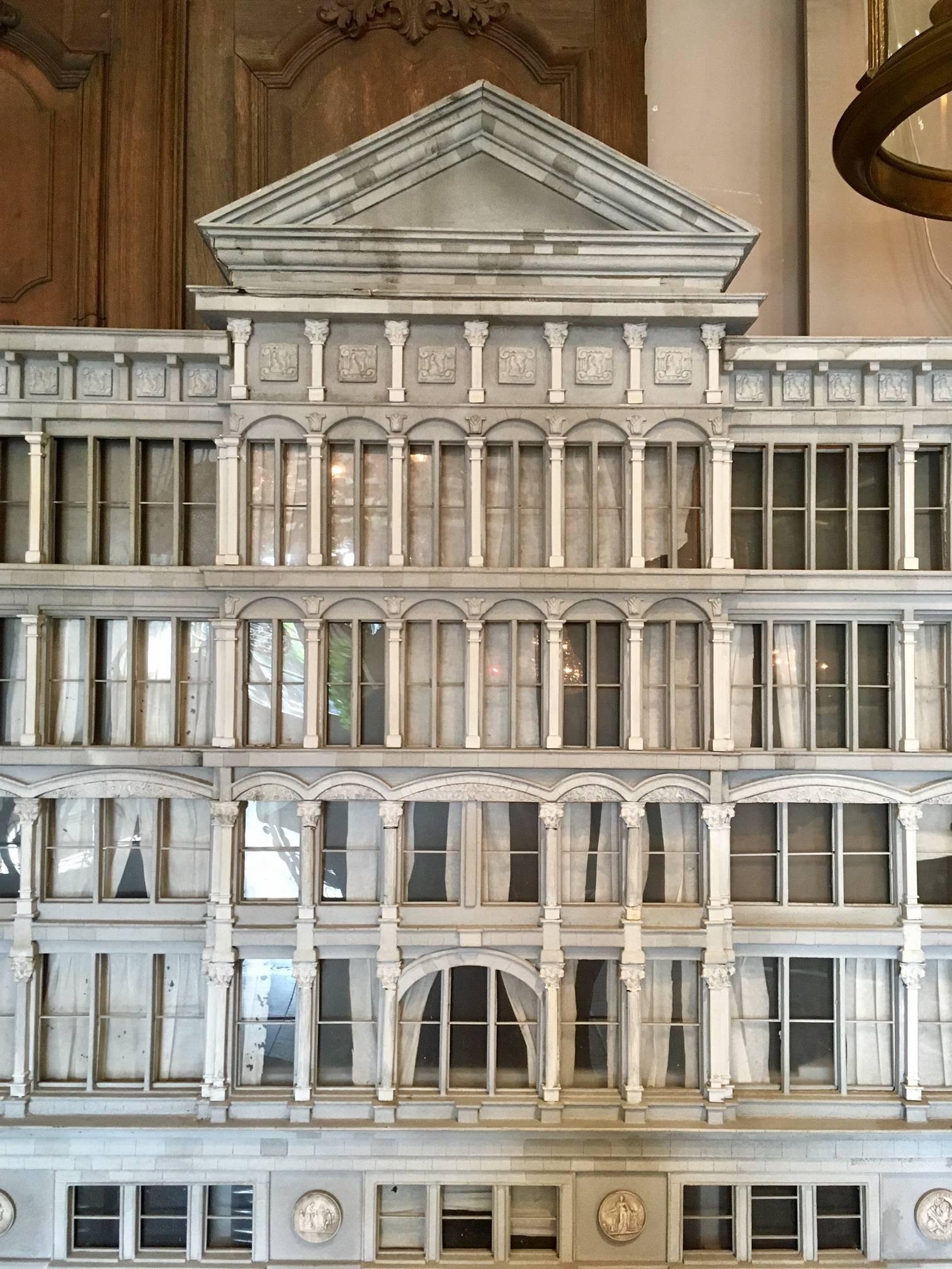 French Beautiful Large 1980s Architectural Model of a Theatre