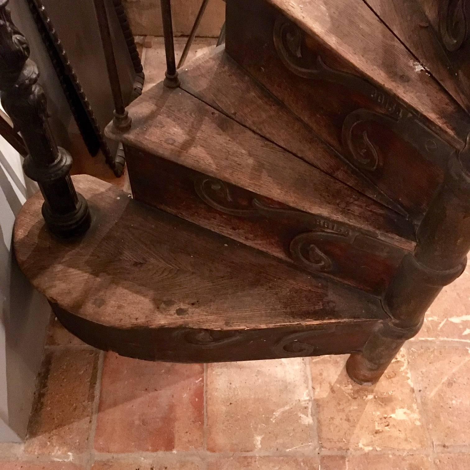 Industrial Early 20th Century, French Spiral Staircase by B. Gilardi