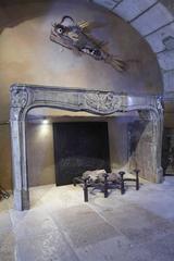 Large and Rare 18th Century French Baroque Limestone Fireplace or Mantelpiece