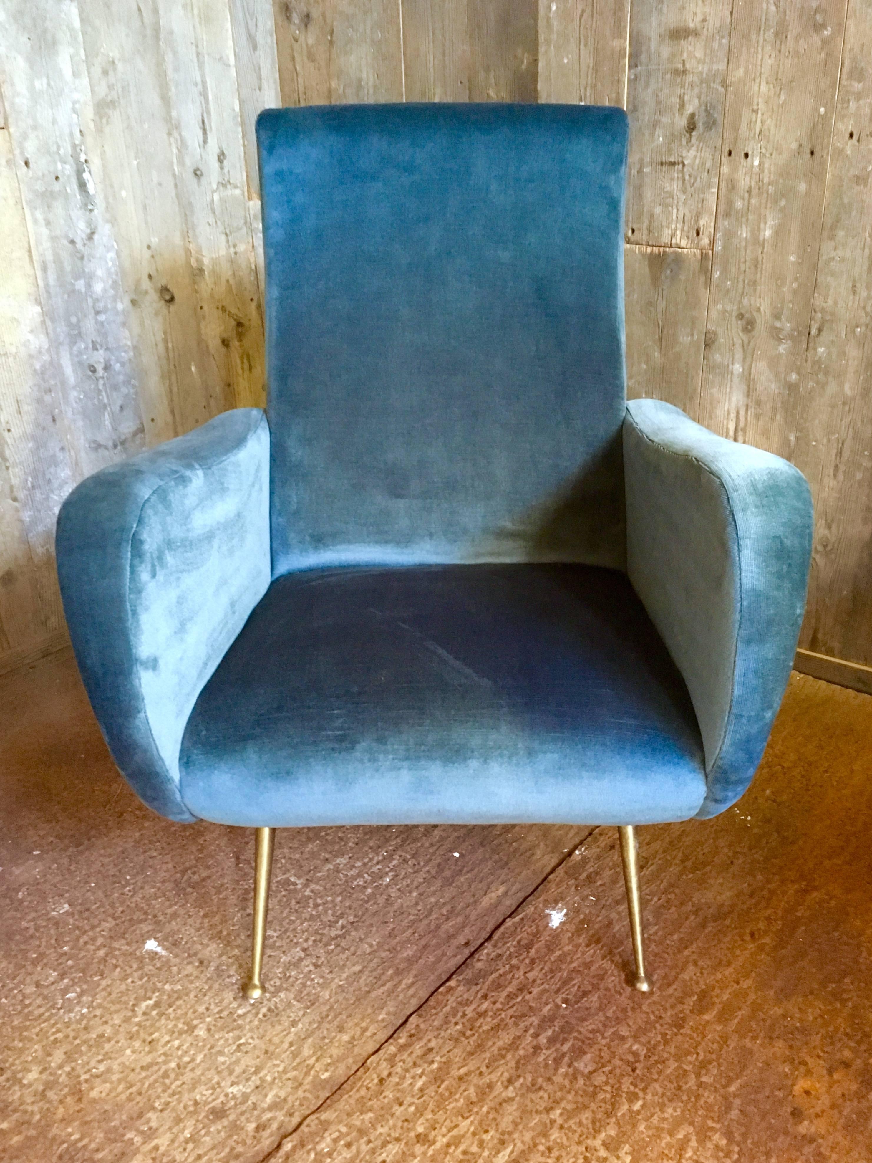Mid-20th Century Beautiful Pair of Mid-Century Modern Marco Zanuso Lady Chairs