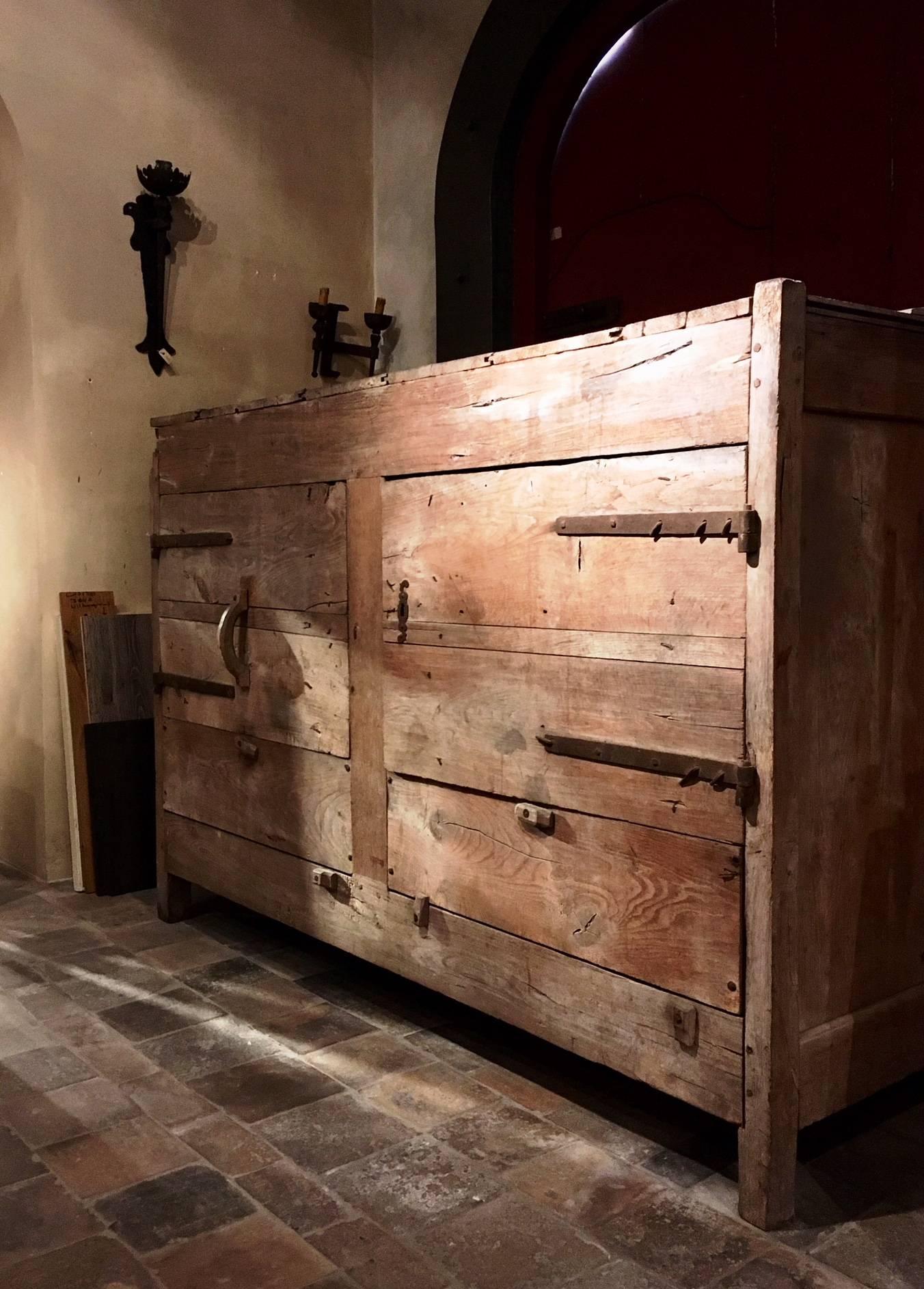 Beautiful and Very Large Rustic Late 17th Century Rural Stock Cabinet 2