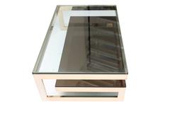 23 Kt Gold Layered Two Tier Coffee Table