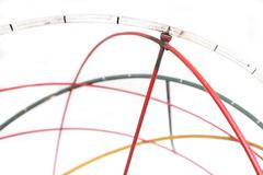 kinetic sculpture of the earth and orbits