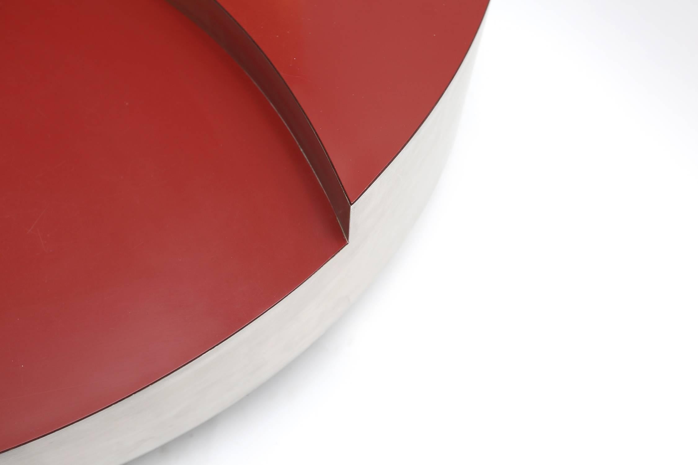 French Willy Rizzo Revolving Coffee Table