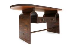 Modernist macassar Art Deco coffee table for Metz & Co
