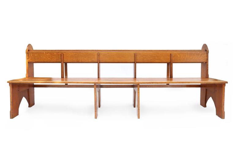 Amsterdamse School Style Art Deco Oak Midbenches At 1stdibs