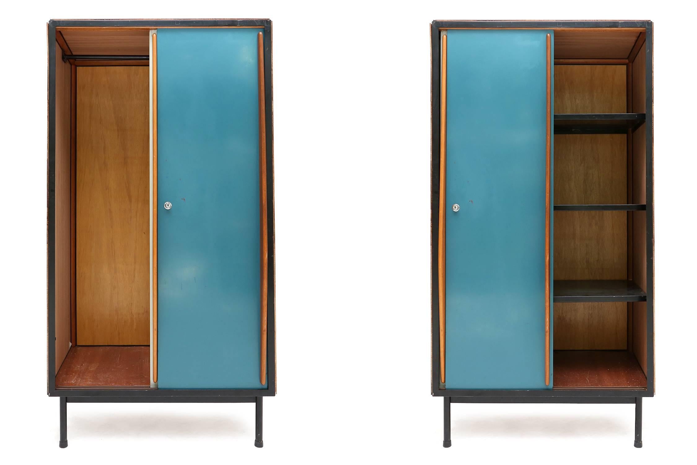 Belgian Pair of Willy Van Der Meeren Cabinets