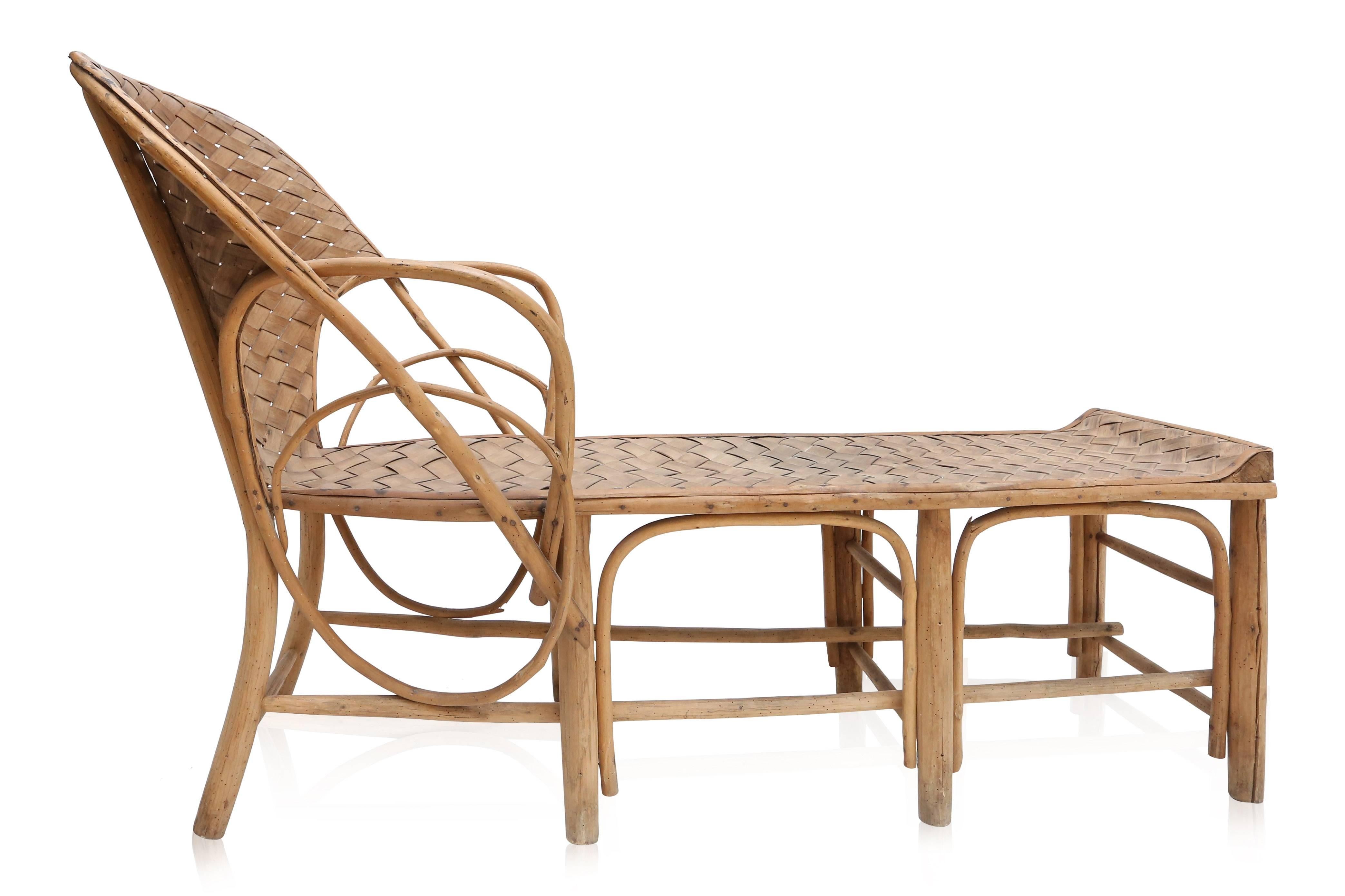 Mid-century modern weaved Rattan lounge chair.
French Provincial, circa 1960s.
Would fit well in a wabi sabi minimalist zen inspired Axel Vervoordt interior
Measure: L 143 cm H 90 cm SH 44 cm W 60 cm.
