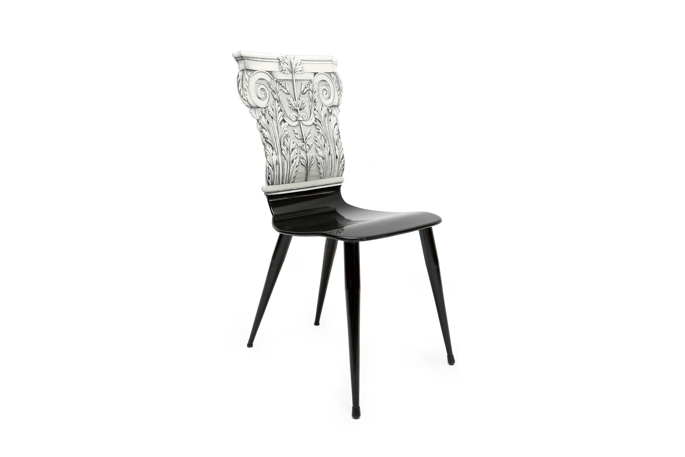 Mid-Century Modern Fornasetti Capitello Chair