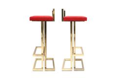 Pair of Brass Stools
