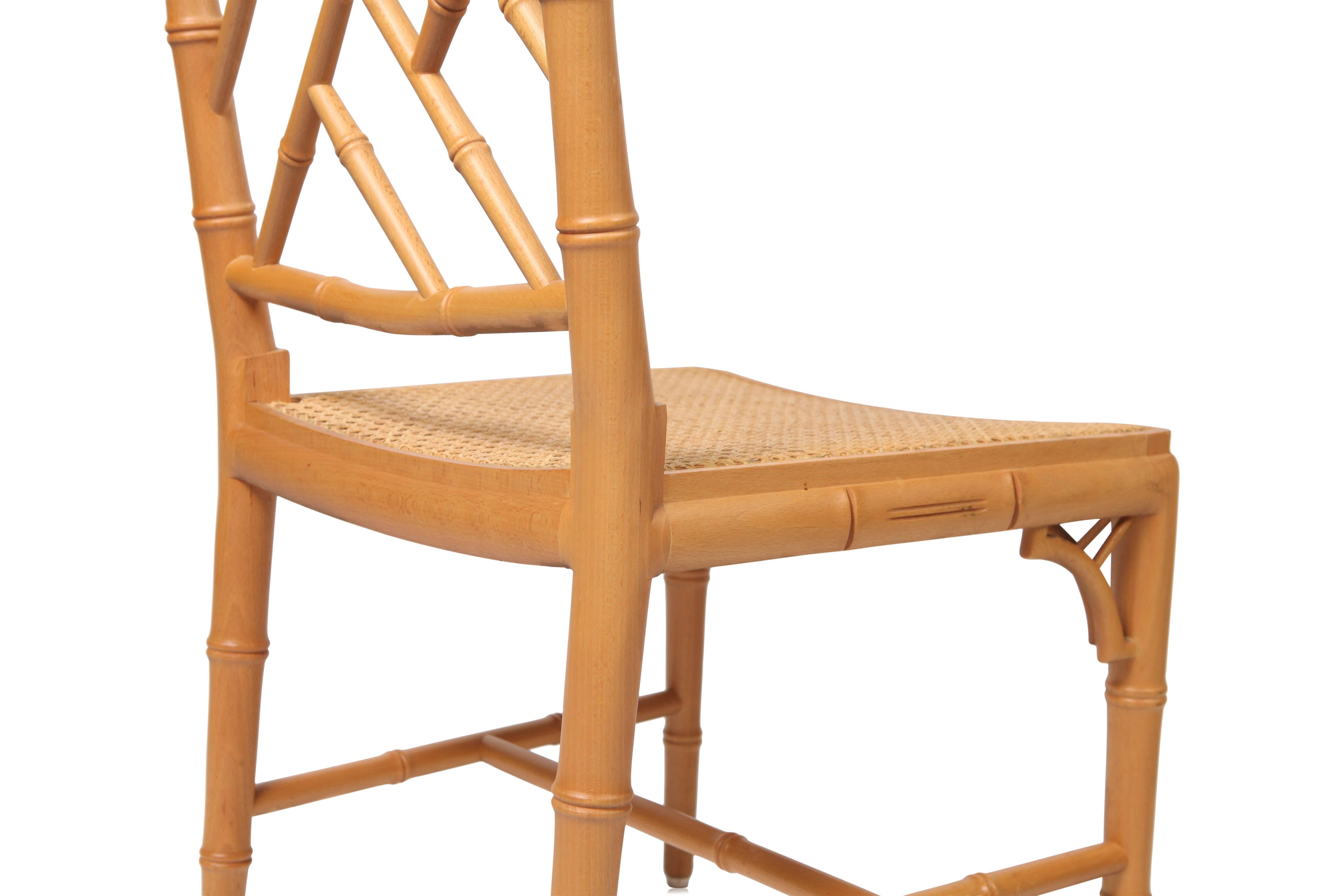Hollywood Regency Bamboo Chairs 2