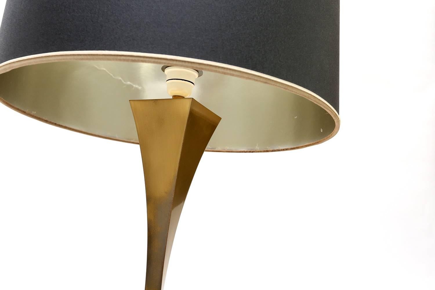 Brass Table Lamp by Romeo Rega, Italy 1970s In Good Condition In Antwerp, BE