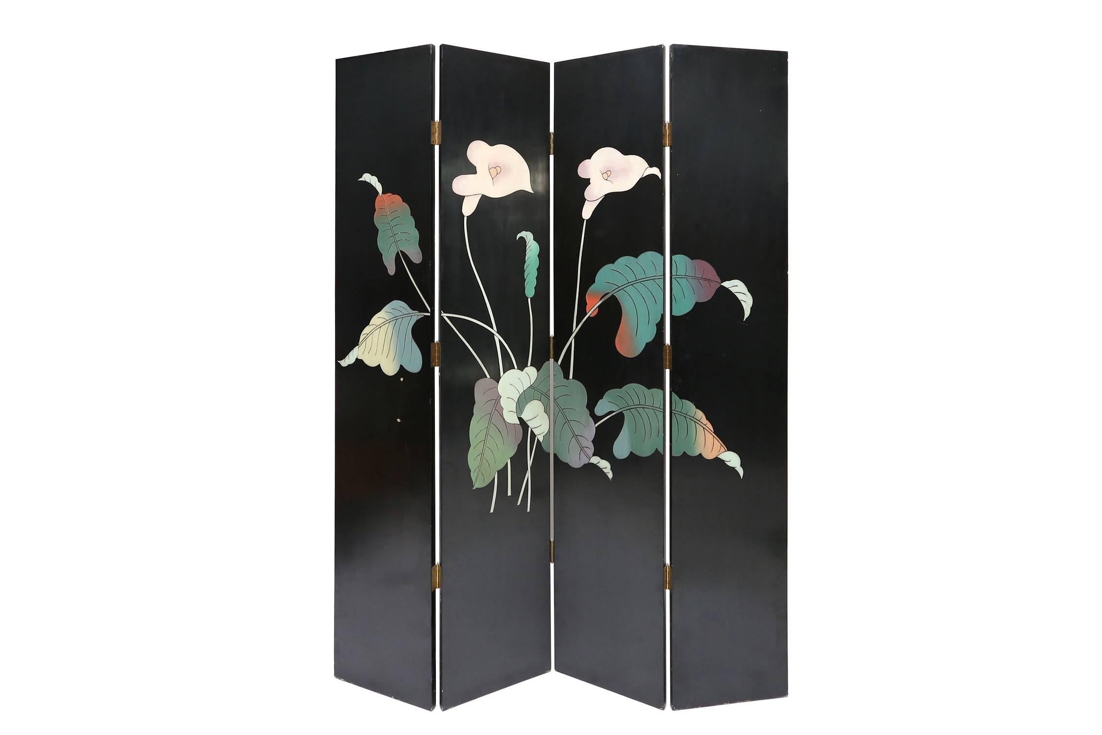 Fabel scene room divider.
European, 1970s.
Oriental inspired.
H 200 cm L 160 cm.