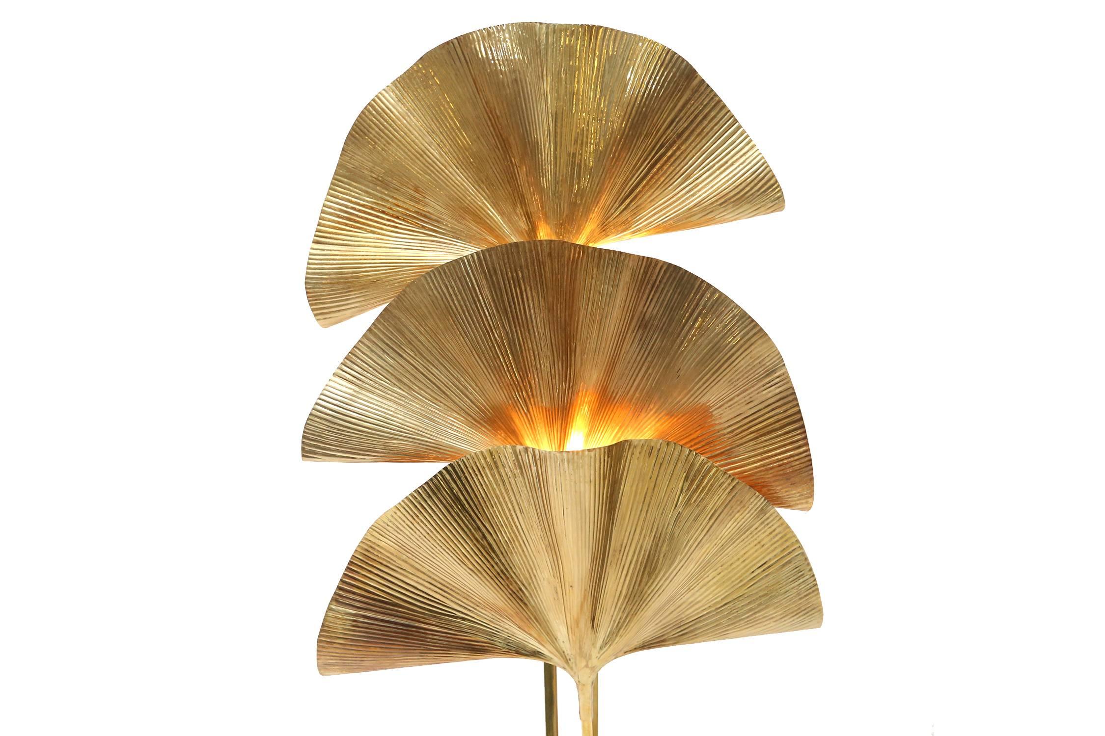 ginkgo leaf floor lamp