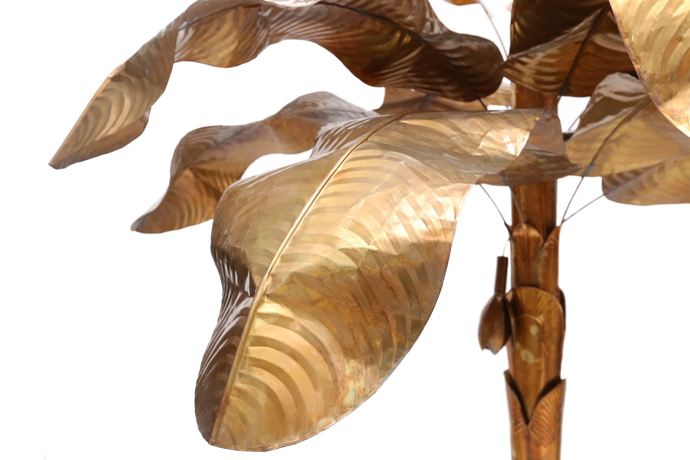 Banana Tree Flower Lamp In Excellent Condition In Antwerp, BE