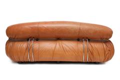Soriana Leather Sofa by Tobia Scarpa