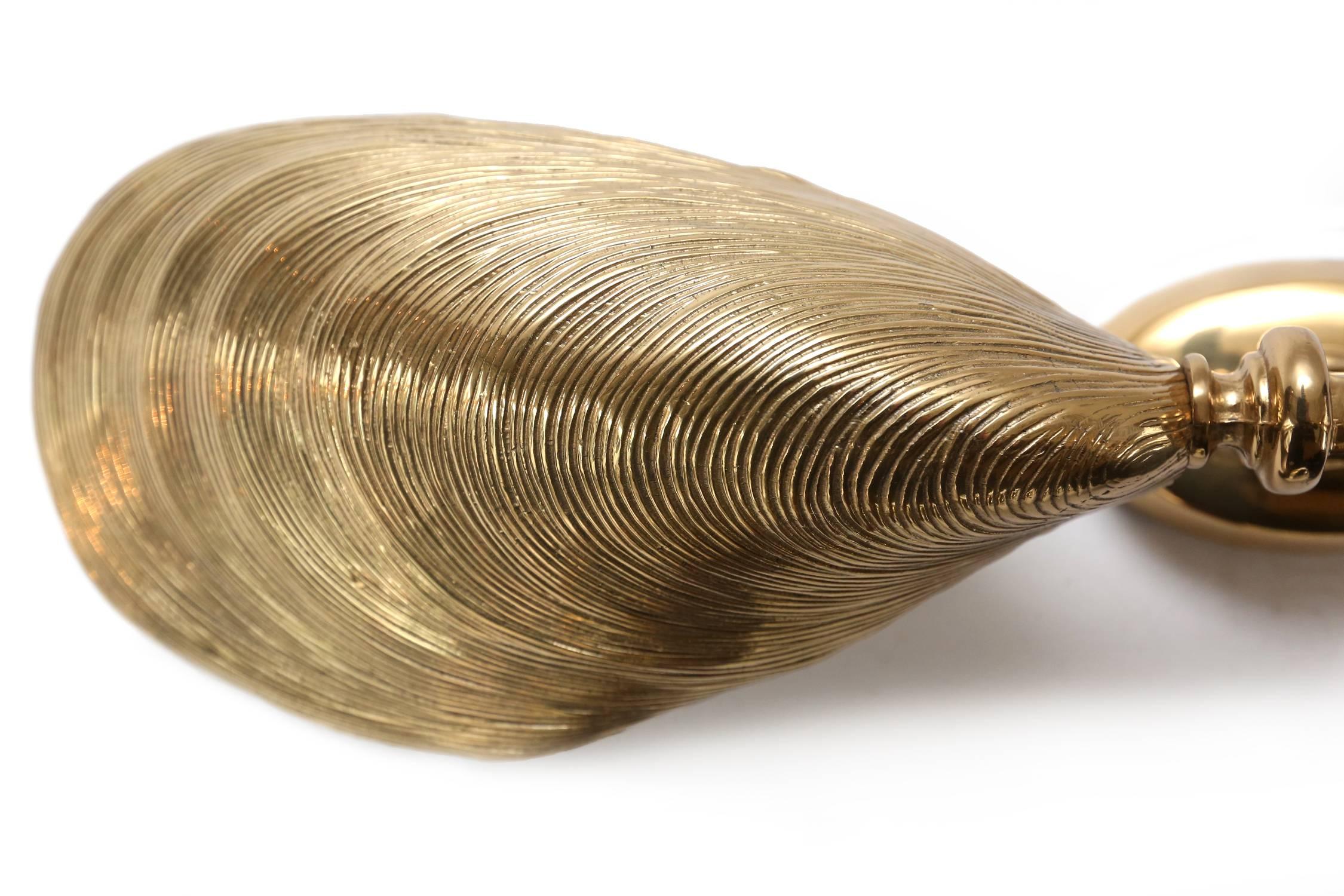 Maison Jansen Bronze Mussel Sconces In Excellent Condition In Antwerp, BE