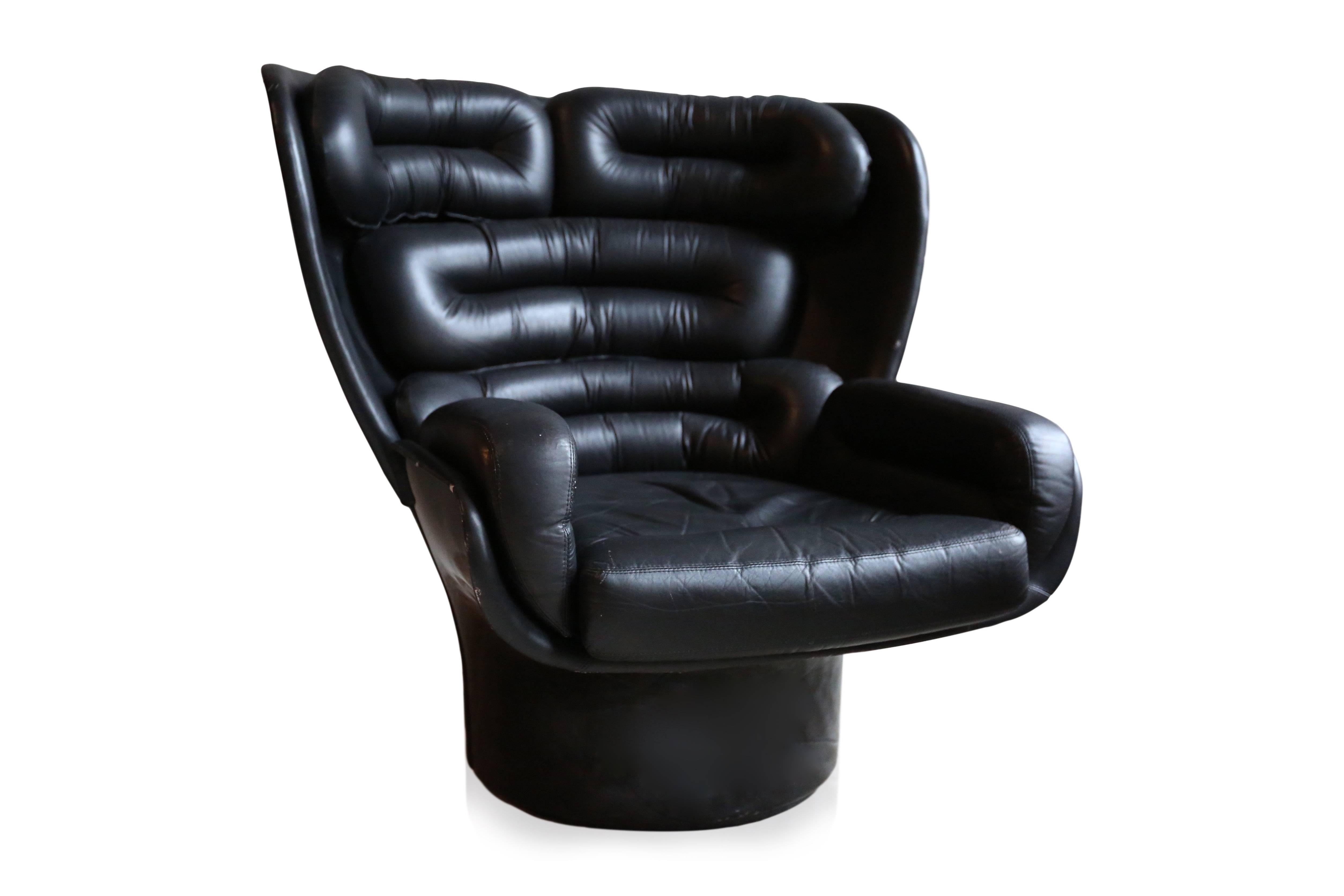 Mid-Century Modern Joe Colombo Elda Lounge Chair III