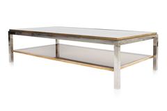 Willy Rizzo Signed Two-Tier Coffee Table