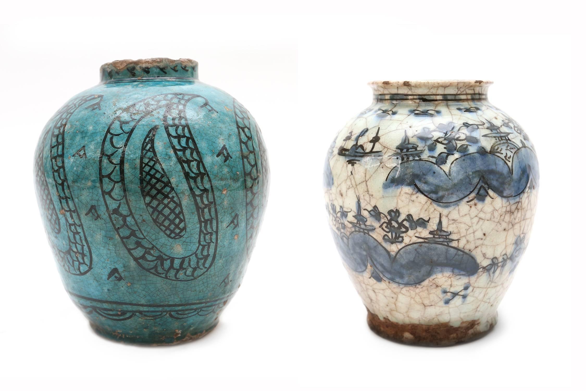 Antique 18th Century Oriental Ceramic Vases 3