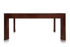 Art Deco Mahogany two tone Dining Table Italy 1950s