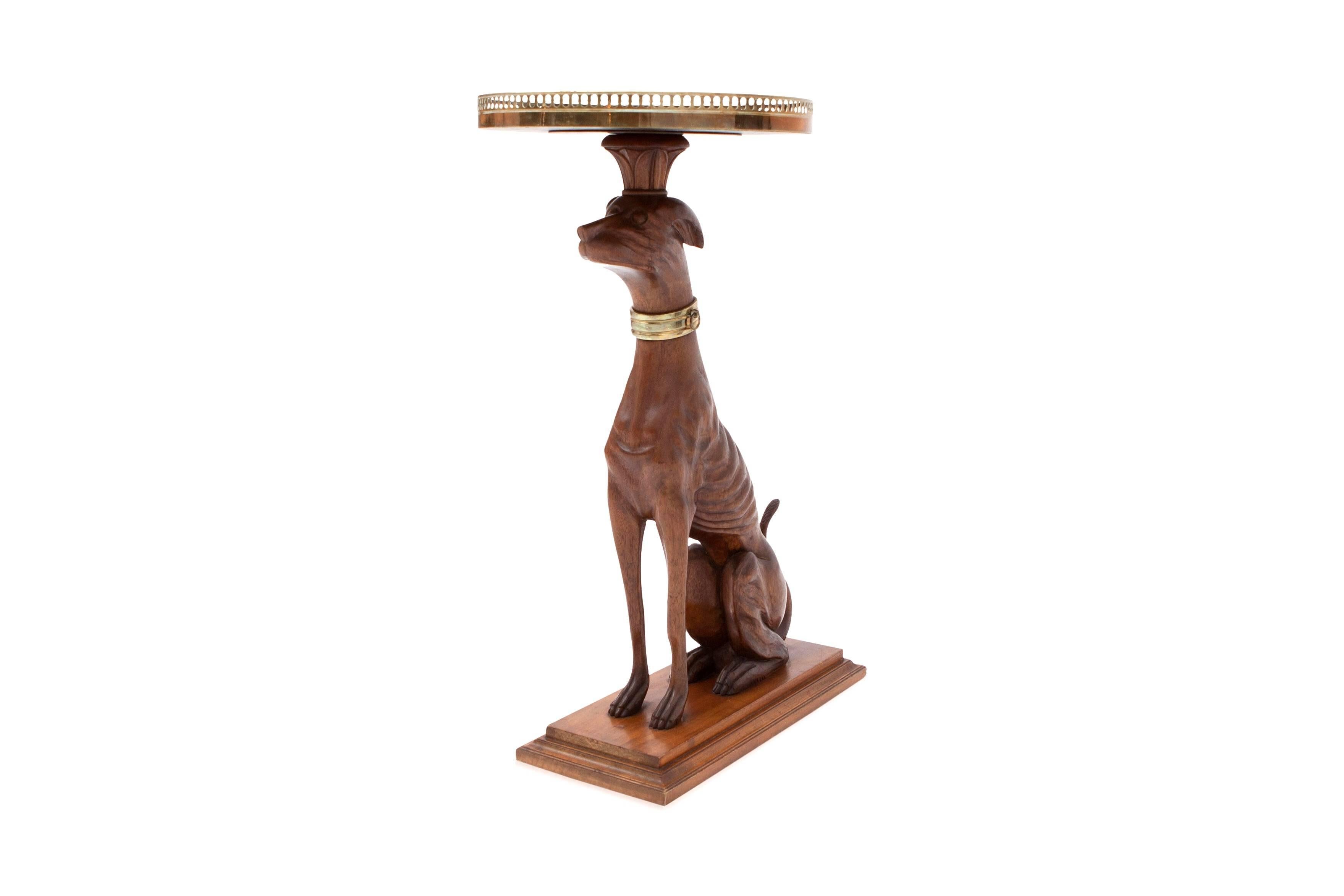 Hollywood Regency Greyhound Side Table