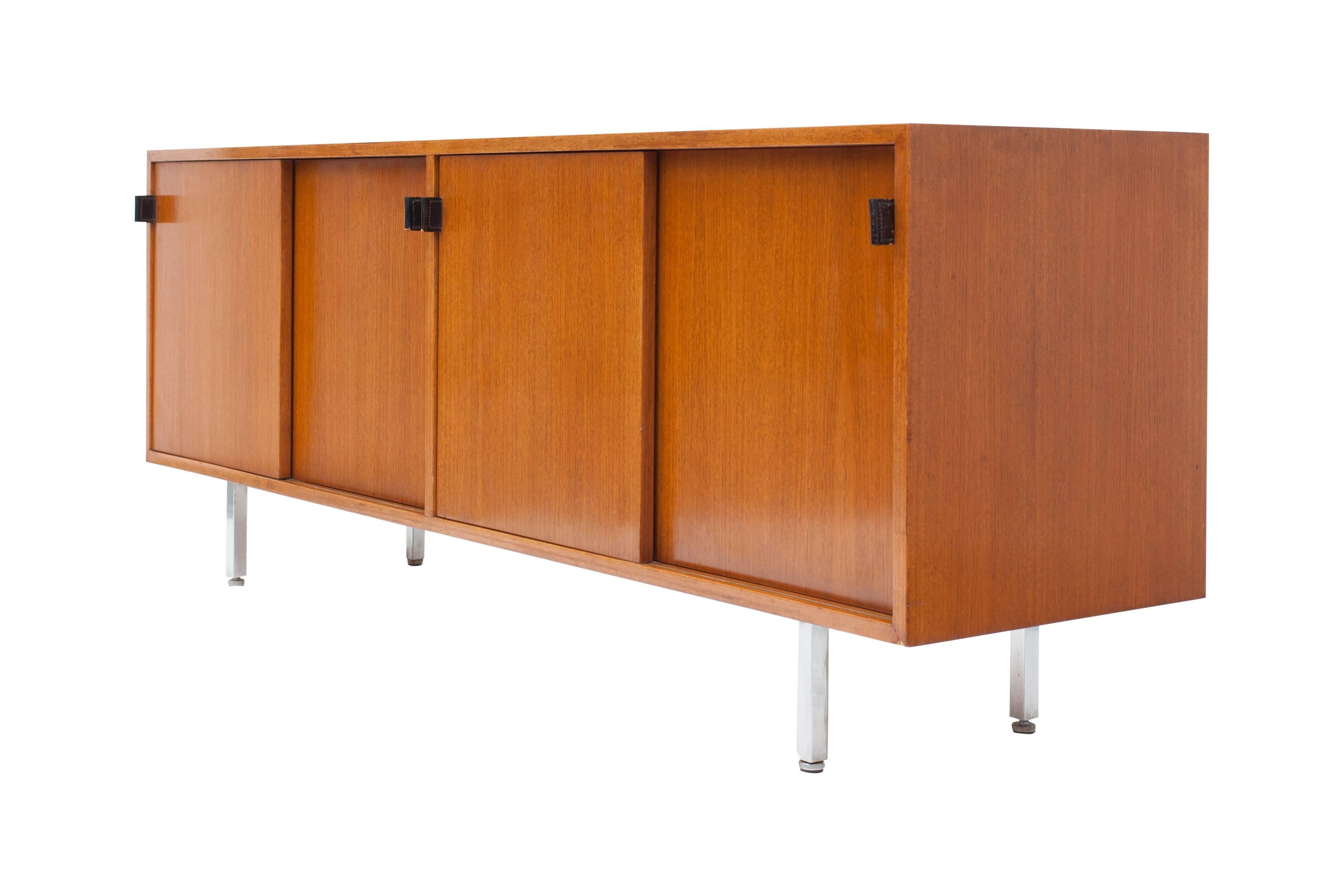 Modern Credenza in Teak by Florence Knoll, Manufactured by De Coene, 1950s 1